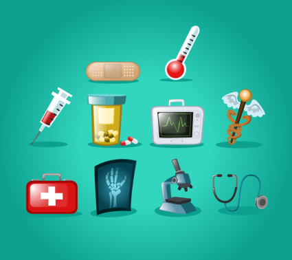10 beautifully designed medical icon vector material
