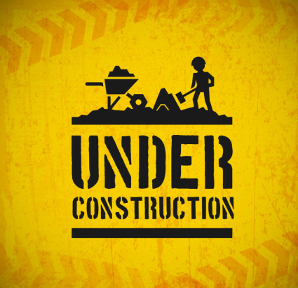 Creative construction signs vector material