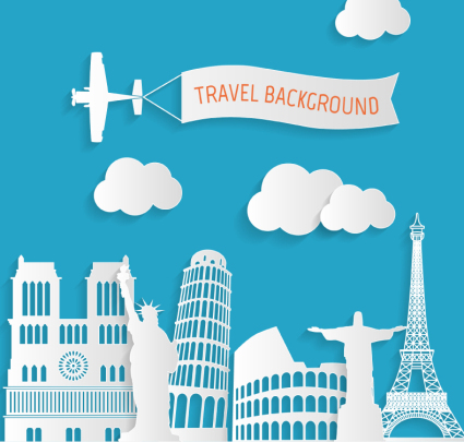 Creative World Travel clipart Vector