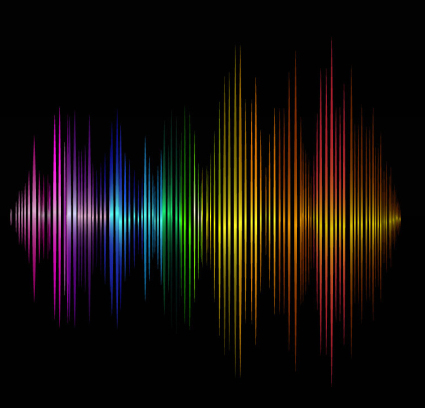 Audio background color vector material