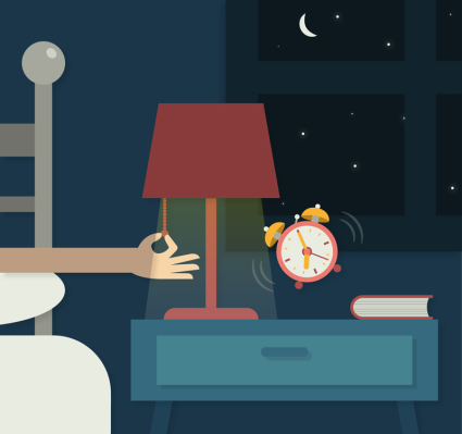 Night Alarm illustrator vector material