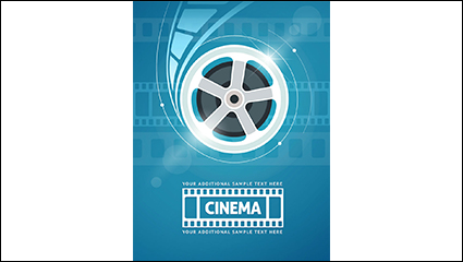 Creative Film background vector material