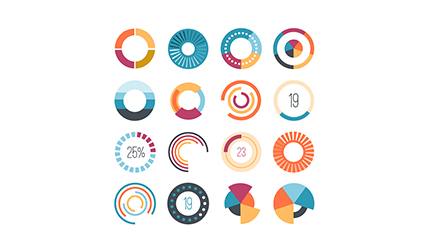 Creative paragraph 16 loading loading icon vector material