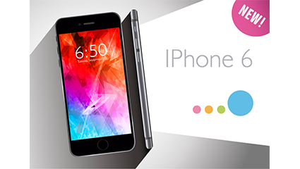 Fashion iPhone6 product posters vector material