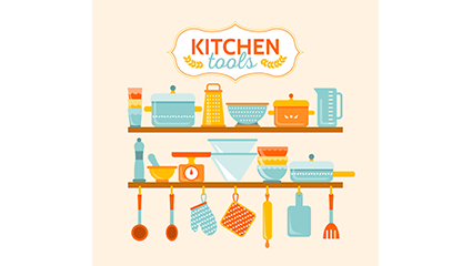 Color Kitchen vector material
