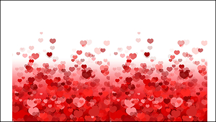 Brilliant red background vector material love