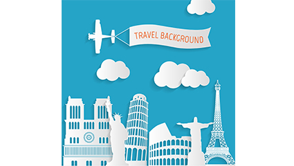 Creative World Travel clipart Vector