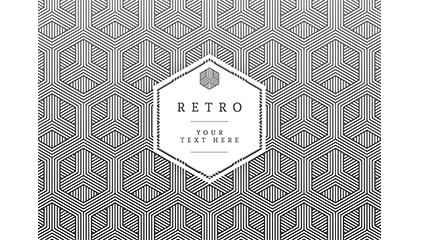 Fashion hexagon texture background vector