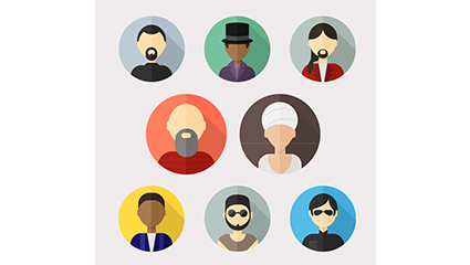 8 fashion man picture Vector