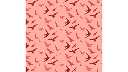 Cartoon birds seamless background vector material