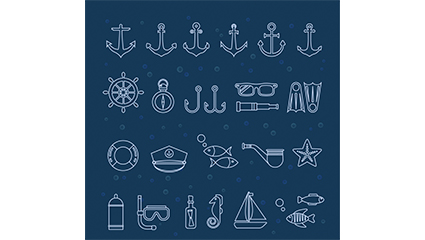 25 creative navigation elements icon vector