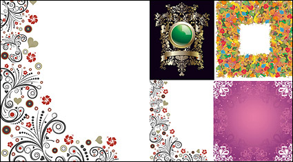 leaf pattern vector material