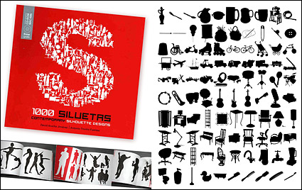 1000 album various silhouette vector material-7