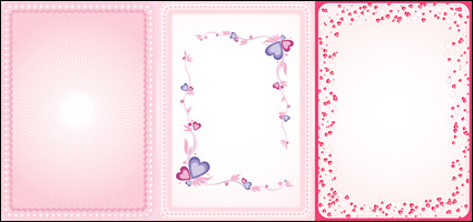 lace heart-shaped vector material