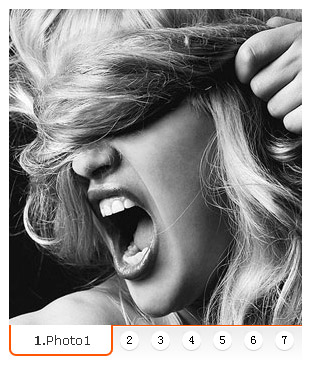7 Chart round-banding the focus of the title image ad code (js + css)