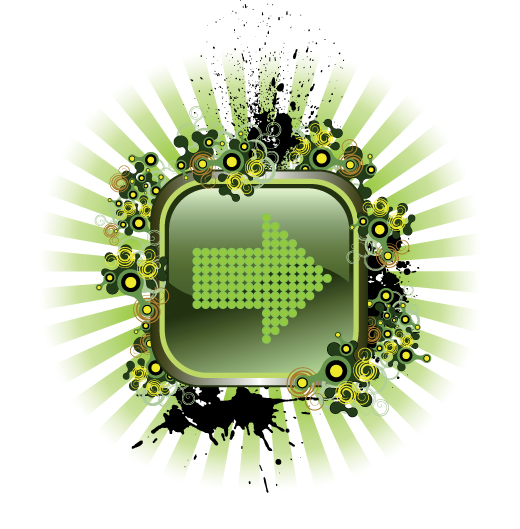 Dot pattern vector arrows