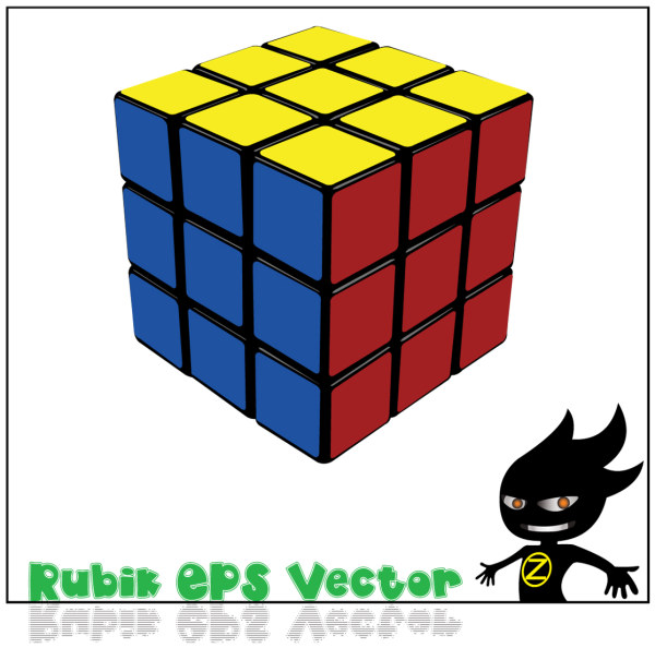 Rubik's Cube Vector material