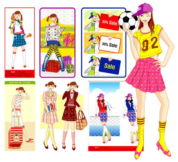 Girls, gifts, soccer, lollipops, books, school bags