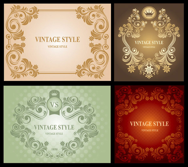 European classical pattern vector material