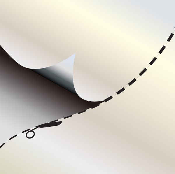 Paper cut vector material