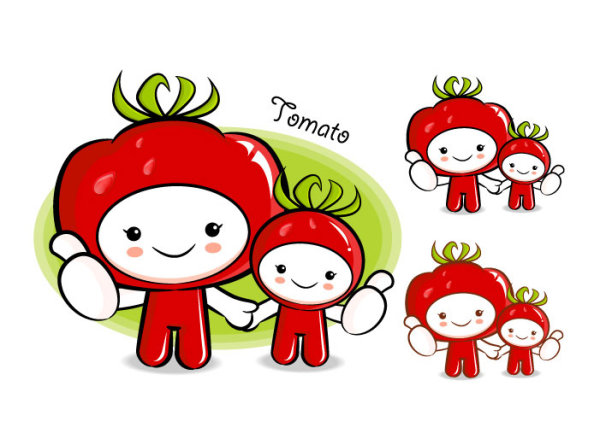 Love the cartoon super fruit Vector 5