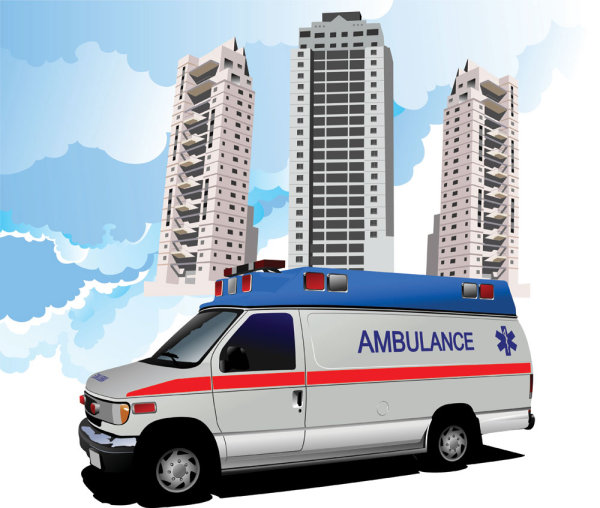 120 ambulance 02-- vector material