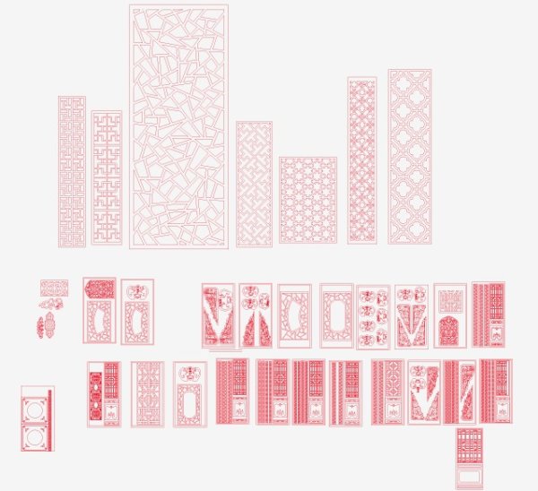 Mullion hook line vector material