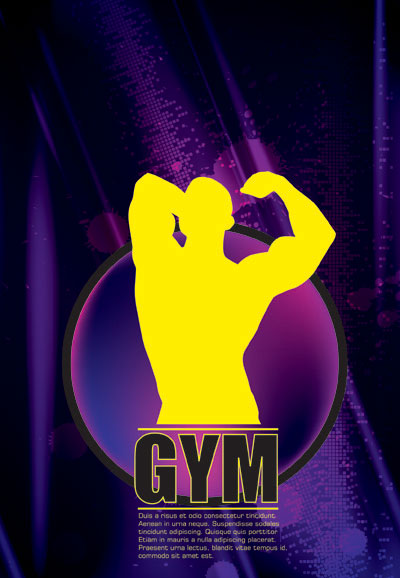 Hercules silhouette vector material -2