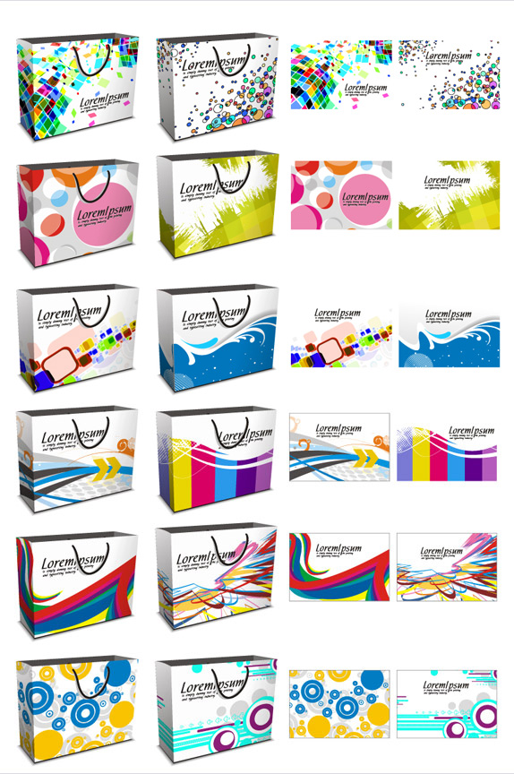 Fashion bag design vector material