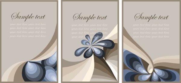 Nostalgic rustic decoration background card vector material -3