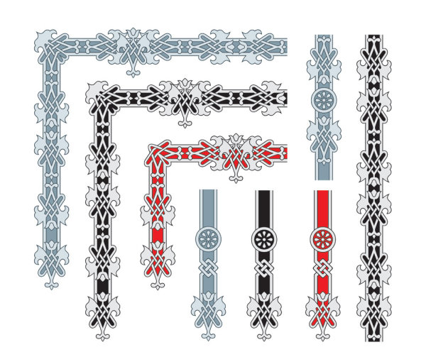 Exquisite lace 01 - vector material