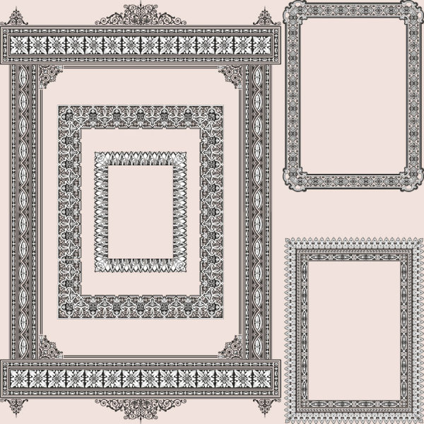 Classic pattern framework 02 - vector