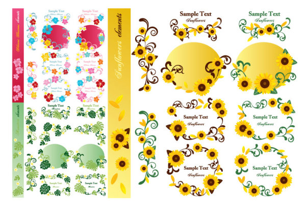 Lovely lace vector material