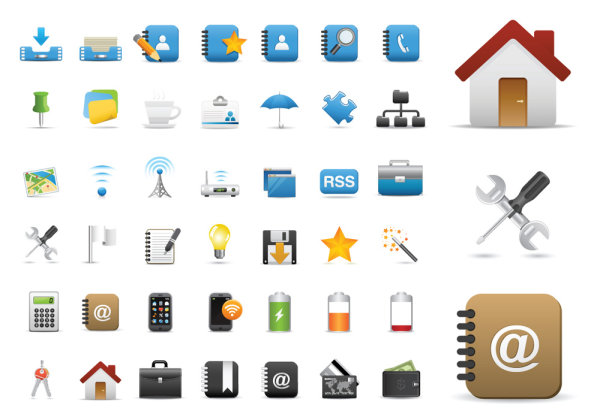 Beautiful and practical icon 01 - Vector