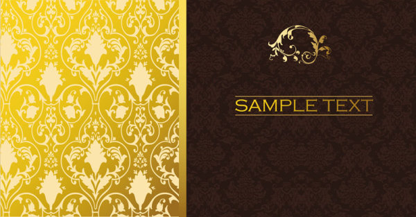 Classic European pattern background - vector material