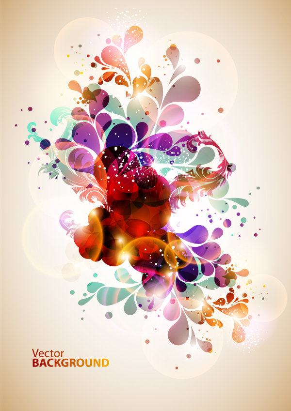 Fashion background material 02 - vector