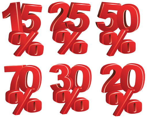 Three-dimensional figures - vector material