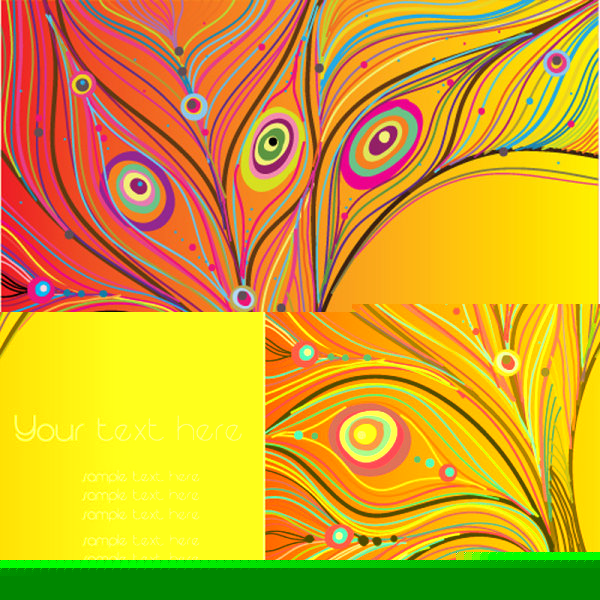 Colorful lines pattern 01 - vector material