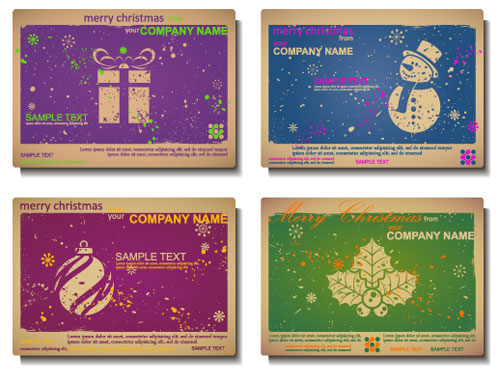 Christmas greeting card - vector material