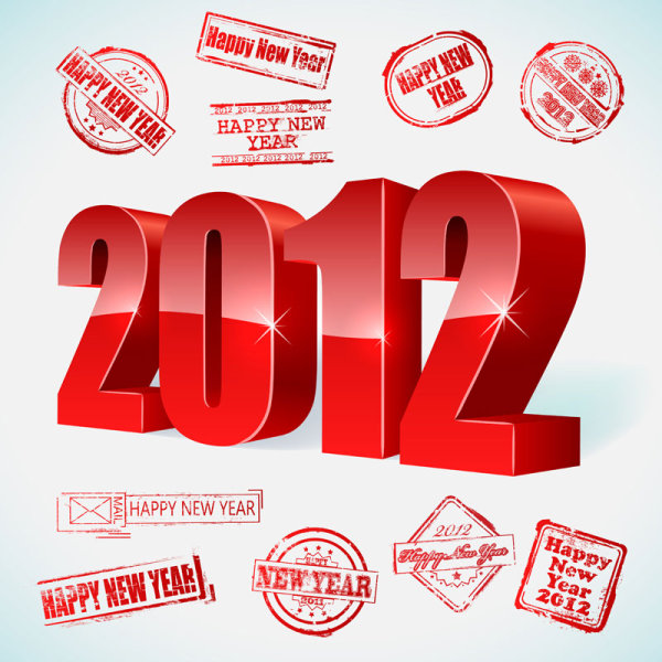 2012 Creative Fonts 01 - vector material