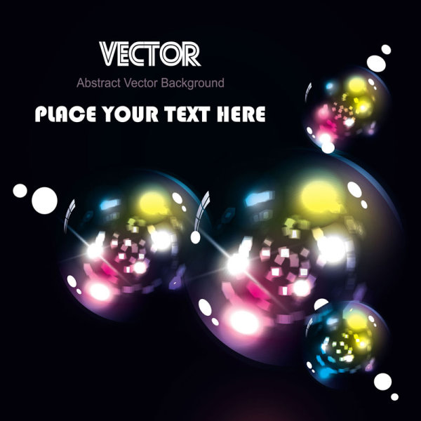 Gorgeous dynamic starlight background 02 - vector material