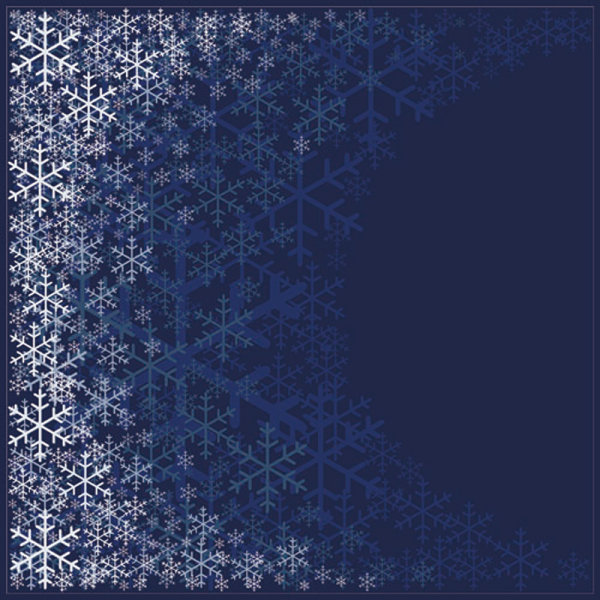 Beautiful snowflake pattern background 01 - vector material
