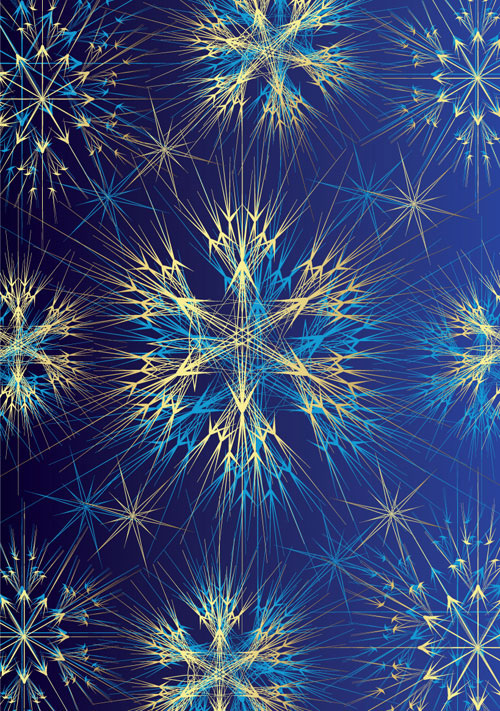 Gorgeous Christmas background 02 - vector material