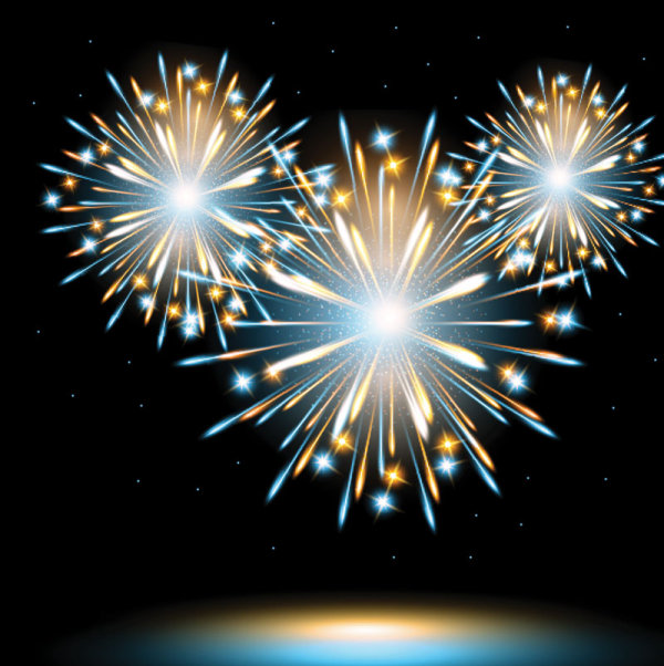 The fireworks effect 02 - Vector
