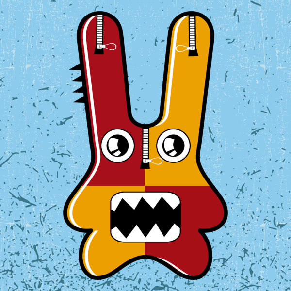 Funny cute cartoon 05 - vector material