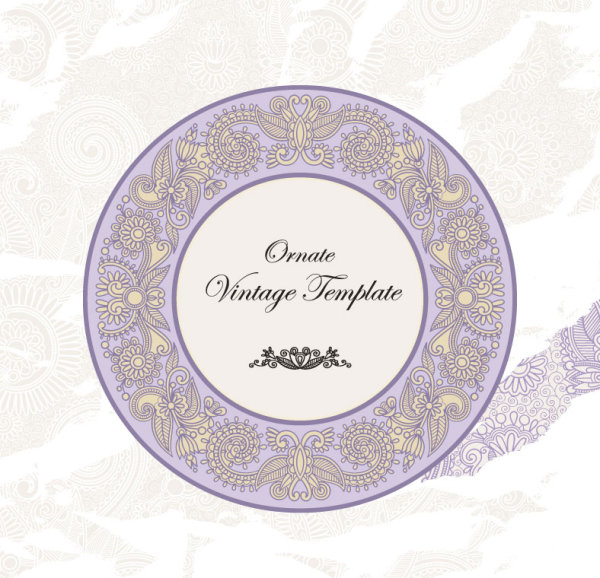 Classic label pattern 05 - vector material