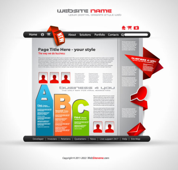 Creative knuckle pages 01 - vector material