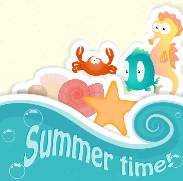 Cute Pop-up Card 03 - vector material