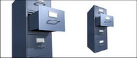 A filing cabinet picture material