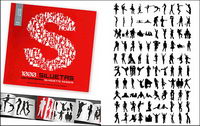 1000 album various silhouette vector material-3